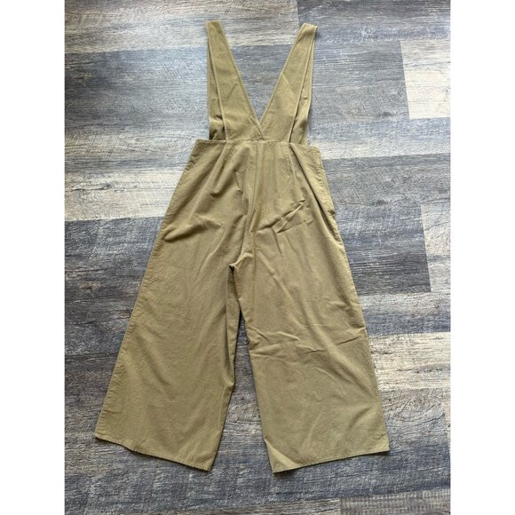 Olive Green Overall Jumpsuit S - Picture 3 of 4